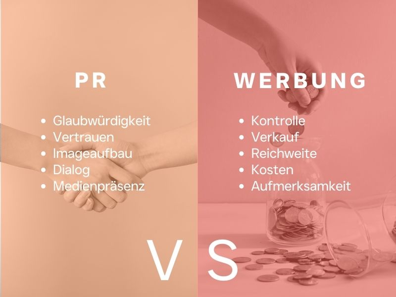 pr vs werbung